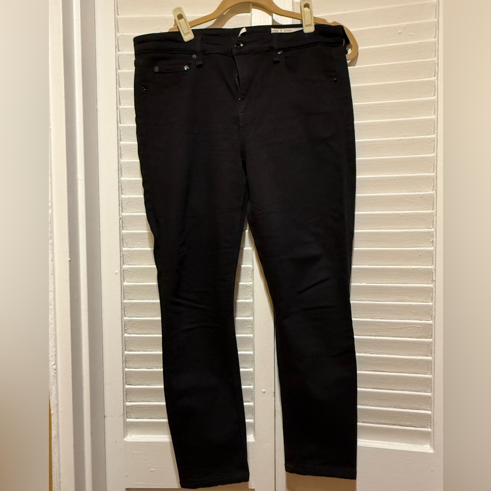 Rag & Bone Black Denim Pants